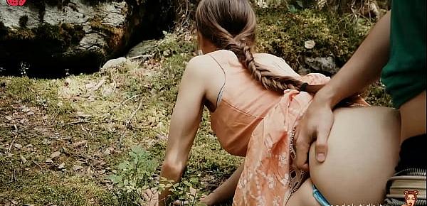  Forest Quickie with Horny Teen Public Sex